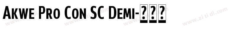 Akwe Pro Con SC Demi字体转换
